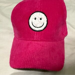 Pink Cap with Smiley Face